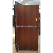 Nueva puerta principal acero inoxidable puerta diseño plano KKD-001 para la seguridad